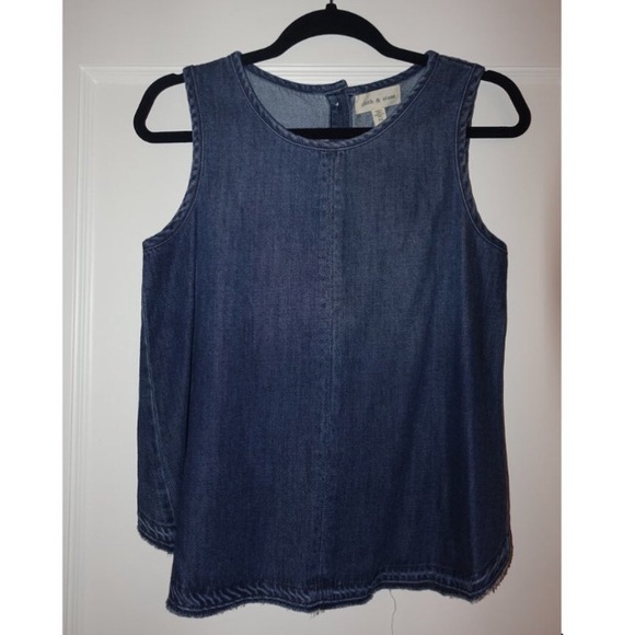 Cloth & Stone Anthropologie Chambray Top - Picture 4 of 7
